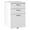 Pure White, variant on Office in an Hour 3 Drawer Mobile File Cabinet in Mocha Cherry - Engineered Wood