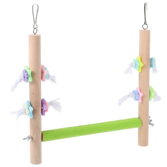 Yardwe 1Pc Colored Parrot Standing Rod Bite Resistant Bird Cage Plaything for Pet Use