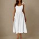 thumbnail image 4 of Vestidos de Primavera para las Mujeres, Vacaciones de Moda, Dos Vestidos de Cuello Tripulación de Manga Corta para las Mujeres, 4 of 9