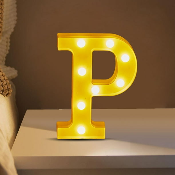 Xihbxyly Luces Led con Alfabeto, Diseño de Mensaje Personalizable, Bombillas Led Brillantes de Bajo Consumo, Fácil Instalación En Paredes o Ventanas, Decoración para Fiestas y Bodas, Funciona con Pil