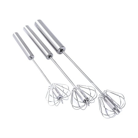 

Puloru Stainless Steel Eggbeater Semi-Automatic Hand-Press Egg Stirring Stick