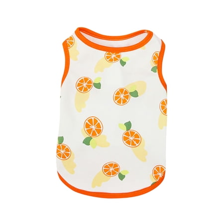 DOPI Pet Dog Summer New Clothing Cute Thin Five-color Fruit Vest Casual Unisex