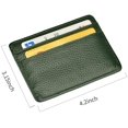 thumbnail image 4 of Credit Card Holder Slim Wallet Leather Minimalist Wallet with ID Window, 4 of 10