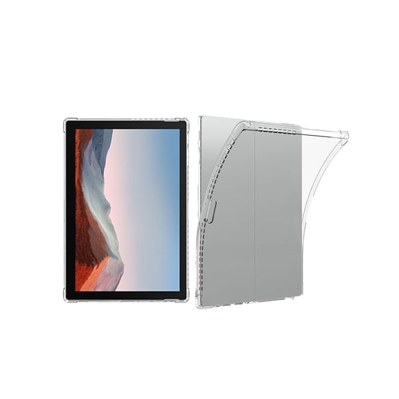 BOVUGAC TPU Case Compatible for Surface Pro4/5/6/7/7 12.3 inch Tablet, Flexible Shock‑Absorbing Protective Cover, Slim Lightweight Anti‑Scratch Transparent Shell-Clear