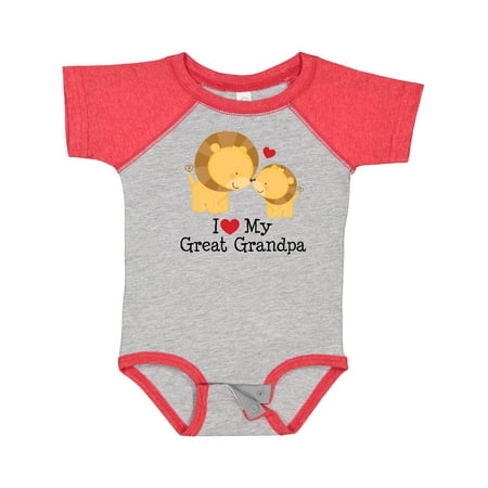 

Inktastic I Love My Great Grandpa Gift Baby Boy or Baby Girl Bodysuit