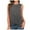 Gray, variant on Scyoekwg Womens Fashion Summer Tops Sleeveless Tank Tops Sling Crewneck Loose Solid Color Casual Dressy Blouse Suspenders Blouses (Black,L)