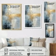 thumbnail image 4 of Designart "Gilded Winter Serenity II" Winter Landscape Floater Framed Canvas Art Print, 4 of 5