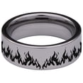 thumbnail image 4 of Dragon and Skull Tungsten Carbide Ring, 4 of 9