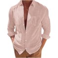 thumbnail image 1 of RKSTN Cardigan pour Hommes Mode Décontractée Col Rabattu Chandail en Molleton Col Uni Manches Longues Hauts en Coton Décontractés et Élégants pour l'Automne, 1 of 9