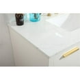 thumbnail image 4 of Elegant Decor Blake 42" Aluminum Alloy MDF Single Bathroom Vanity in White, 4 of 8