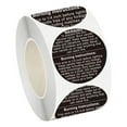thumbnail image 1 of AMLESO 500 PCS Candle Warning Labels Candle Sticker 1.5 Inch for DIY Candle Jars, 1 of 8