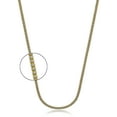 thumbnail image 3 of LoveBling 10k Yellow Gold Two-Tone 4mm Diamond Cut Ice Chain Necklace with Lobster Lock (28"), 3 of 7