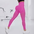 thumbnail image 5 of Cellulite 3D Leggings for Women No Curling Lift Pants Scrunch Butt Lifting Leggings Resistance Band Smile Contour Activewear Tights Butt Lift Booty Workout Tights Fitness Sport Pants Hot Pink M, 5 of 9