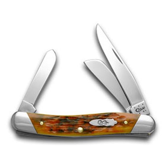 CASE XX Autumn Jigged Bone Sloped Bolster Stockman Pocket Knife Knives