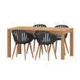 thumbnail image 1 of SET COMEDOR ORLANDO CANNES negro 150 CM Midtown Concept SET ORLANDO, 1 of 6