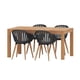 thumbnail image 1 of SET COMEDOR ORLANDO CANNES negro 150 CM Midtown Concept SET ORLANDO, 1 of 6