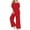 Red-A, variant on Mrat Womens Jumpsuits Womens Trendy Summer Solid Casual Ruffle Sleeveless Suspender Jumpsuit Casual Pants Straight Leg S-101 Black M