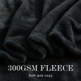 thumbnail image 4 of NICETOWN Fleece Blanket Twin Blanket Black Lightweight Blanket for Sofa/Couch/Bed/Camping/Travel, Super Soft Cozy Microfiber Blanket, 63"x78", Black, 4 of 8
