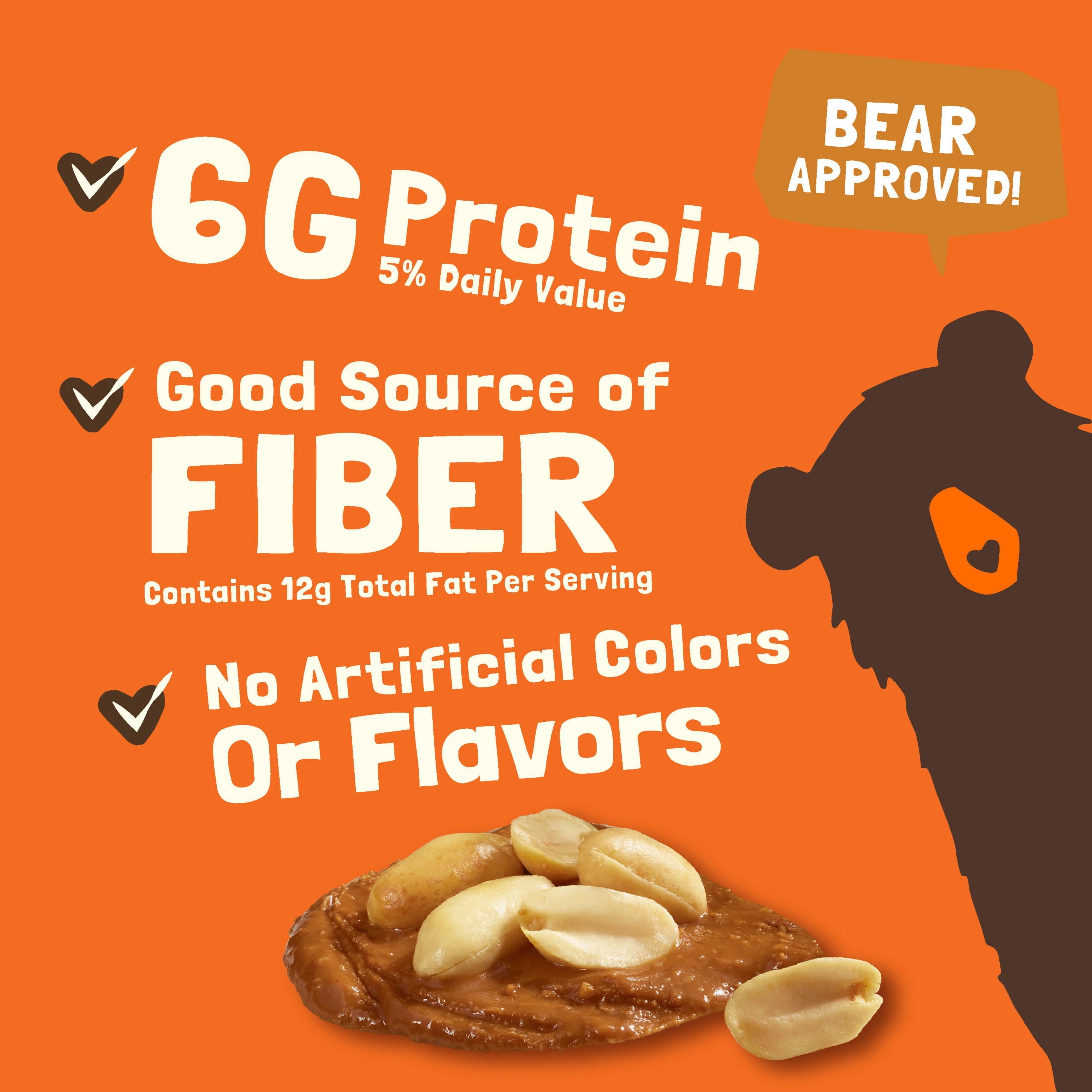 (5 pack) Bear Naked Peanut Butter Granola Cereal, Good Source of Fiber Bag, 12  oz