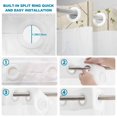 thumbnail image 4 of No Hook Shower Curtain, Sparrow Shower Curtains for Bathroom with See Through Top Window, Spring Birds on The Branches Retro Country Beige Waterproof & Washable Bath Curtain Long 72"x78", 4 of 9