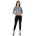 thumbnail image 5 of Inkmeso Perfect Long Sleeves T-shirt For Women Casual Regular Fit Basic Solid Everyday Tee T-shirts, 5 of 7
