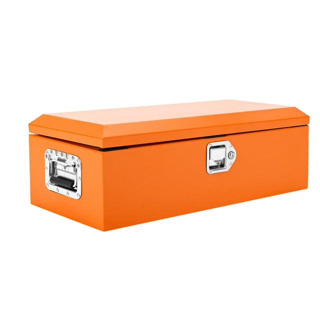 30"x13"x10" Steel Truck Bed Tool Box, Heavy Duty Waterproof Metal Toolbox Organizer with Lock and Key, Trailer Tool Box for Truck, Pickup, RV, Trailer