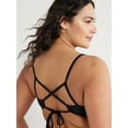 thumbnail image 4 of Time and Tru Women's and Women's Plus Tie Front Underwire Bikini Top, Sizes S-3X, 4 of 5