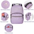 thumbnail image 4 of Matein 15.6 in Laptop Backpack for Women, Waterproof Computer Backpacks for School Work Travel, Purple, 4 of 7