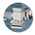 thumbnail image 4 of Titan Casket, Era Series Stainless Steel Funeral Casket in Light Blue, 4 of 5