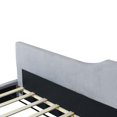 thumbnail image 5 of Euroco Twin Size Wood Daybed Platform Bed with Headboard for Bedroom, Gray, 5 of 12