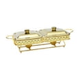 thumbnail image 1 of GROWTH TANK Chafer Easy to Use Rectangular 1.8L Kitchenware Pan for Weddings Hotel Event Gold, 1 of 9