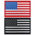 thumbnail image 1 of JBCD Paquete de 2 parches de bandera americana, banderas de Estados Unidos, parche táctico de Estados Unidos, parche de bandera del orgullo para ropa, sombrero, parche militar del equipo, 1 of 1