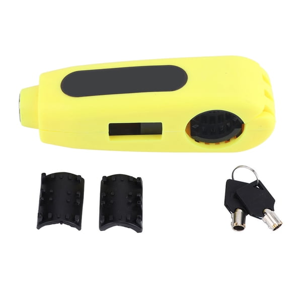 Cerradura Para Manillar De Moto - Bloqueo Universal De Freno Y Acelerador Con 2 Llaves (Rojo, Aleación De Aluminio)