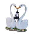 thumbnail image 4 of Estatua de cisne para jardín al libre, adorno con linterna solar, escultura de resina artesanal, figura de animal para jardín, patio, césped, 4 of 8