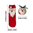 thumbnail image 2 of LSLJS Christmas Tree Ball Ornaments,Christmas Decorations,3.54" Transparent Ball Fill with Soft Coral Fleece Socks, Refillable Baubles Sphere Cute Santa Snowman Plush Socks Christmas Gifts for Party, 2 of 2