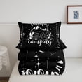 thumbnail image 4 of YST Happy Camping Down Comforter Set, Black and White Camper Bedding Set, Queen, 3 Count, 4 of 5