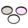 thumbnail image 1 of Kit de filtro de 3 piezas con revestimiento múltiple (UV-CPL-FLD) para lentes de cámaras DSLR 46mm Sunnimix Filtros de lente de cámara 55mm, 1 of 8