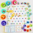 thumbnail image 1 of Pesca de Juguetes Tarjetas Aprendizaje Almacenamiento lógico Taza Tarjetas de reconocimiento Tablero de dados Montessori Salvador Dali Juguetes a juego de pesca, 1 of 10