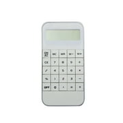 SHARE SUNSHINE Handheld Calculator Rechargeable 10 Digit Display Screen Suitable for School/Office(White)