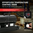 thumbnail image 2 of 80000 BTU Diesel Kerosene Forced Air Heater, Portable Space Heater with Thermostat Control & 4.8 gal Tank, Energy-Efficient Blower-Type, Black, 2 of 10