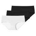 thumbnail image 1 of SCHIESSER panty para damas, paquete de 3 - Algodón invisible, sin costuras, paquete de ventajas Negro/Negro/Blanco XL (X-Large), 1 of 5