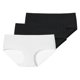 thumbnail image 1 of SCHIESSER panty para damas, paquete de 3 - Algodón invisible, sin costuras, paquete de ventajas Negro/Negro/Blanco L (Large), 1 of 5