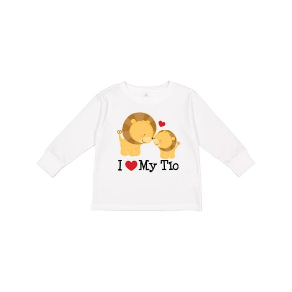 Inktastic I Love My Tio Uncle Gift For Nephew Boys or Girls Long Sleeve Toddler T-Shirt