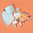 thumbnail image 4 of OULII 1 Set Salon Pretend Play Set for Kids featuring Haircut Tools and Wooden Material, 4 of 8