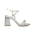 thumbnail image 2 of Jewel Badgley Mischka Womens Earlene Rhinestone Ankle Strap Dress Sandals, 2 of 3