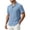 Sky Blue, variant on Men's Summer Beach Shirts Cuban Collar Short Sleeve Button Relaxed Fit Shirts Fashion Mexican Guayabera Hawaiian Shirts Wine S