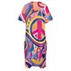 thumbnail image 4 of Vestido holgado con bolsillo para mujer ropa de arte Retro Hippie paz y amor, 4 of 6