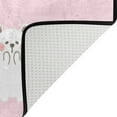 thumbnail image 4 of SKYSONIC Lightweight Soft Area Rugs White Bear On Pink Floor Mat for Kids Playing Room Hardwood Floor Living Room 63x48 inch Nursery Rugs, 4 of 6
