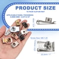 thumbnail image 2 of Uxcell U-Style Clip-On Nut, Regular Extruded U-Nut U-Type Fasteners Hardware Nuts for Automotive Metal Car Motorcycle Silver M8-1.25, 2 of 6
