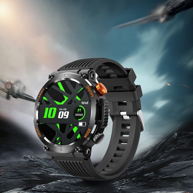 Wzzjkit Smart Sports Watch HD Smart Bracelet Advanced Bluetooth Calling and Extra Long Battery Customised Dials with Multiple Patterns